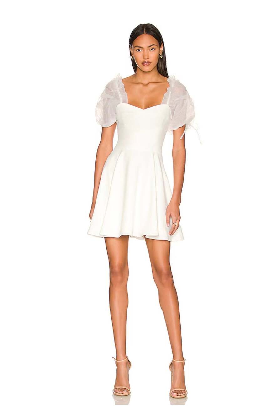 Amanda Uprichard Lovely Dress in Ivory White